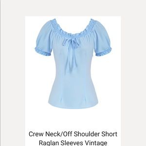 Off shoulder vintage styled top